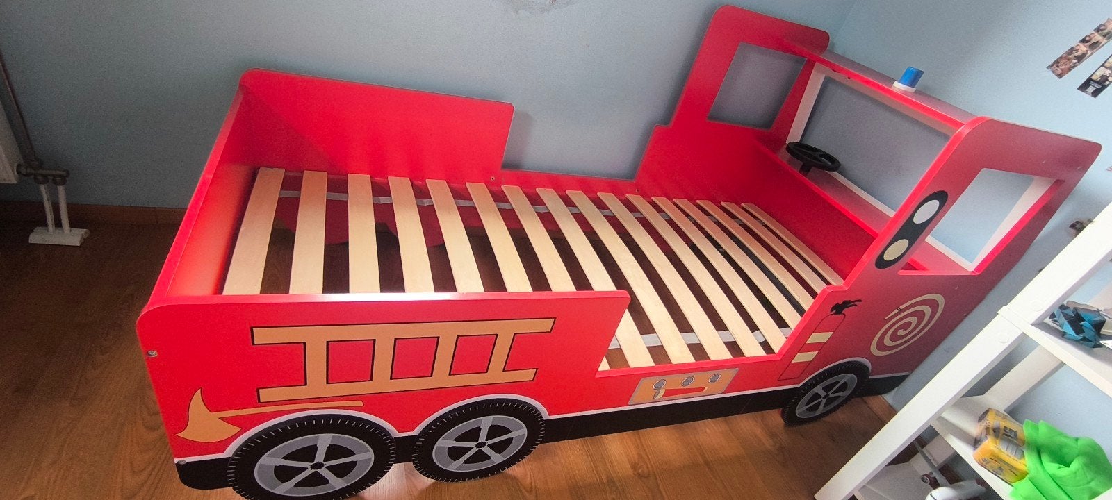 kinderbed met lattenbodem brandweerauto, Kinderen en Baby's, Ophalen, Lattenbodem