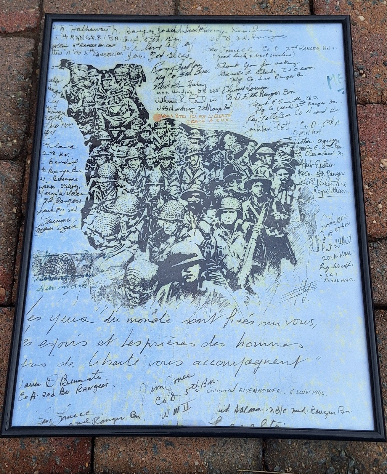 Cadre Signatures GI'S Débarquement, Collections, Enlèvement
