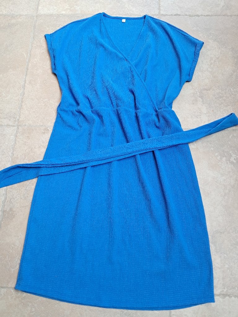 Nieuwe blauwe zomer jurk mt Large, Enlèvement ou Envoi, Bel & Bo, Bleu, Taille 42/44 (L)