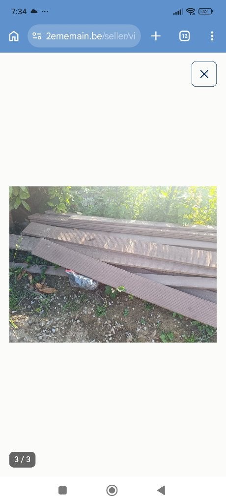 Planche en bois composite, Bricolage & Construction, Bois & Planches, Enlèvement, Utilisé, Planche