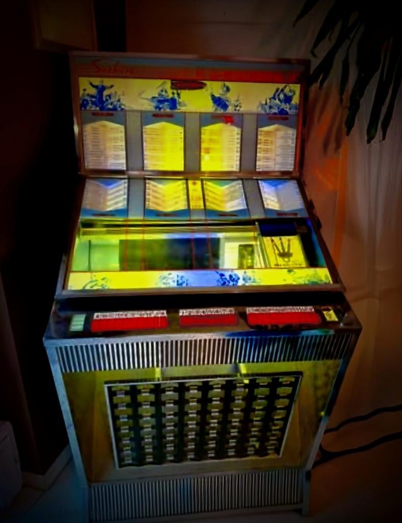 Jukebox Vintage Seeburg Q160  officiel technicien sur place, Enlèvement, Utilisé, 1950 à 1960, Seeburg