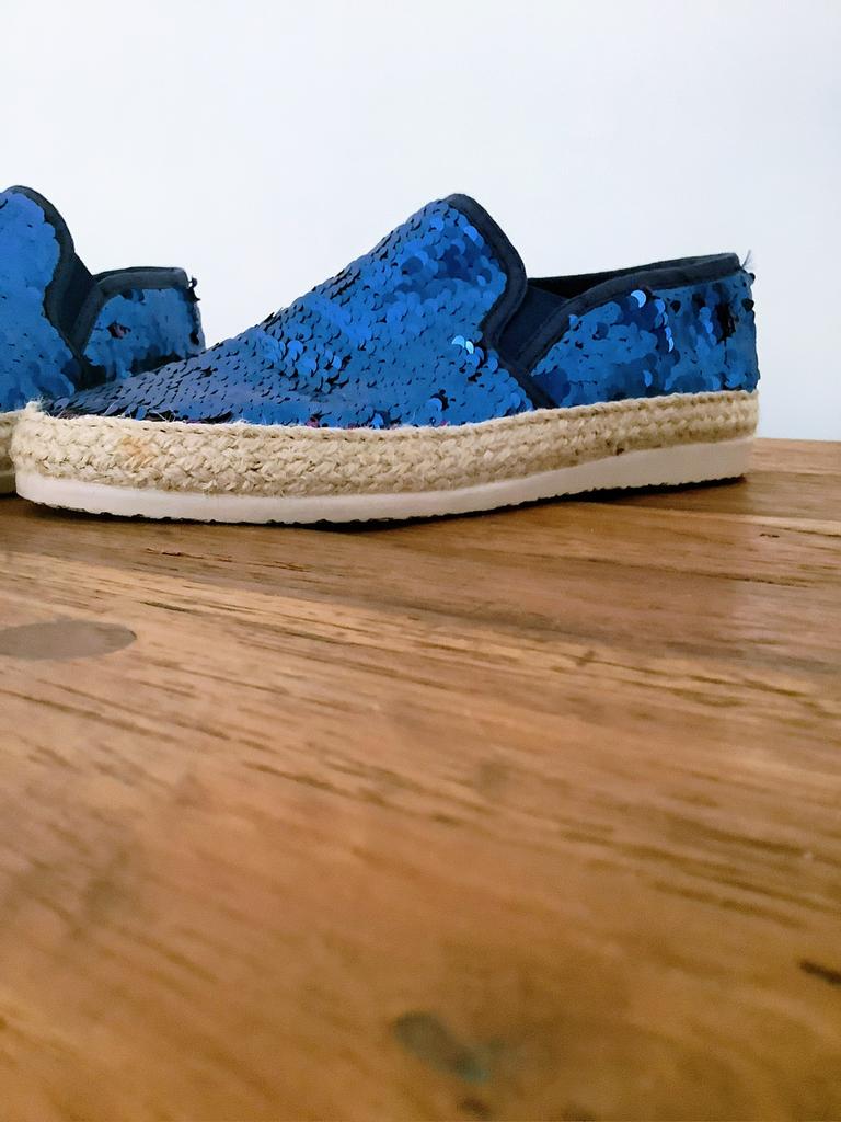 Espadrilles met pailettes, Ophalen of Verzenden, Zo goed als nieuw, Espadrilles