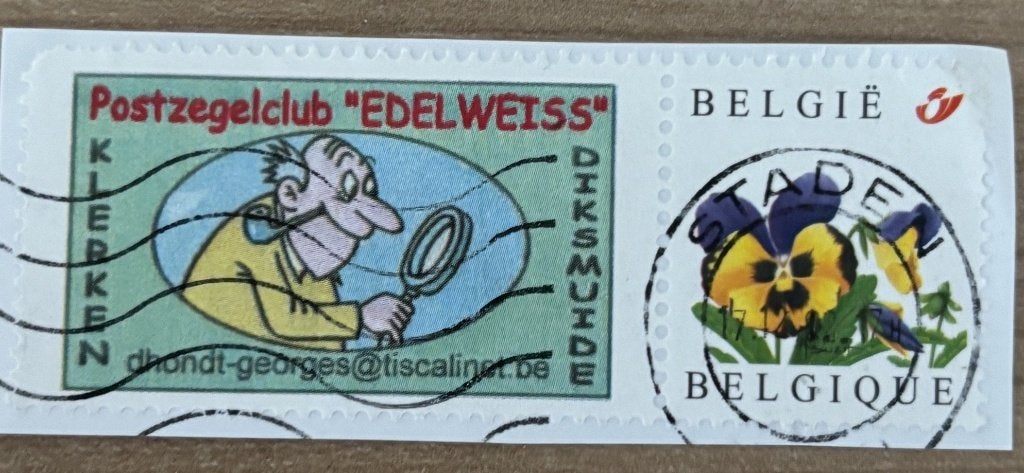 BELGIQUE - Duostamp 1, Envoi, Affranchi, Timbre-poste
