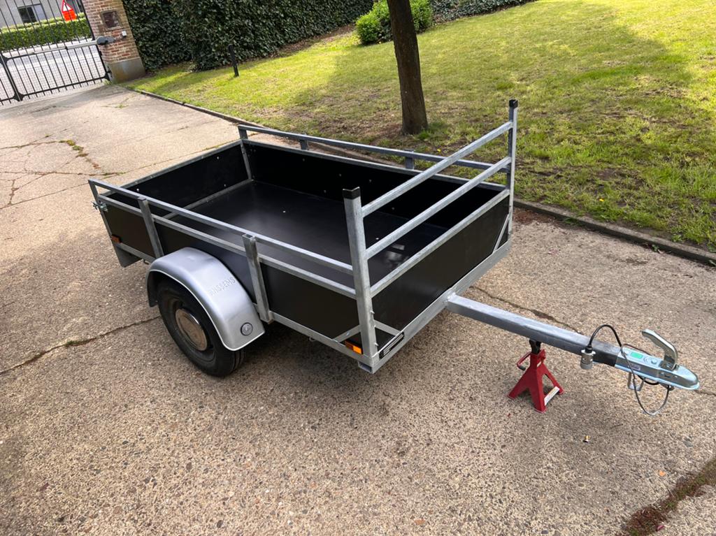 VERNIEUWD ongeremd enkel asser 750kg Anssems, Auto diversen, Aanhangers en Bagagewagens, Ophalen