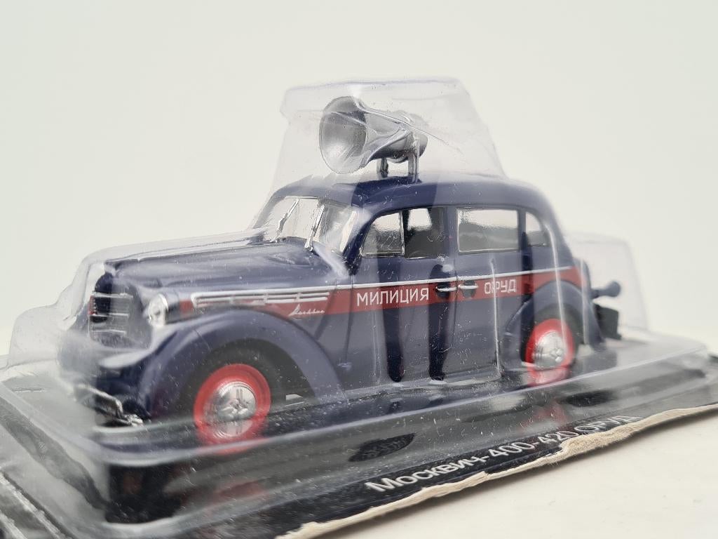 Moskvich 400-420 police USSR Sovjet Unie (1/43), Verzenden, Zo goed als nieuw, Auto, Overige merken