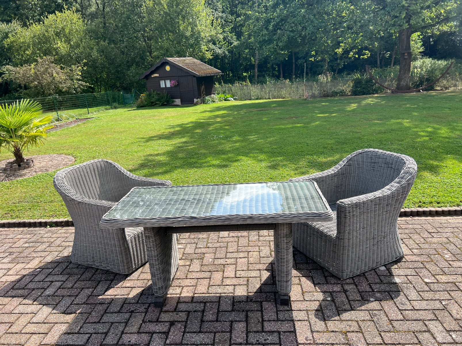 Tuinset Bristol, Rotan, Zo goed als nieuw, Loungeset, Ophalen