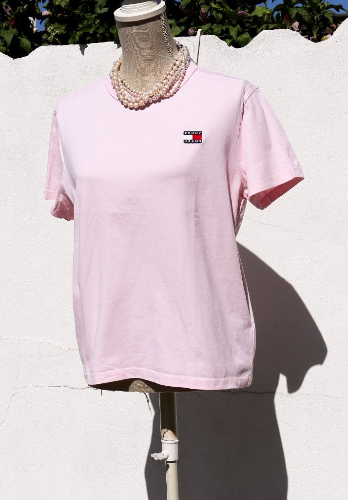 Tommy Hilfiger roze t-shirt - Maat XL, Maat 42/44 (L), Ophalen of Verzenden, Zo goed als nieuw, Roze