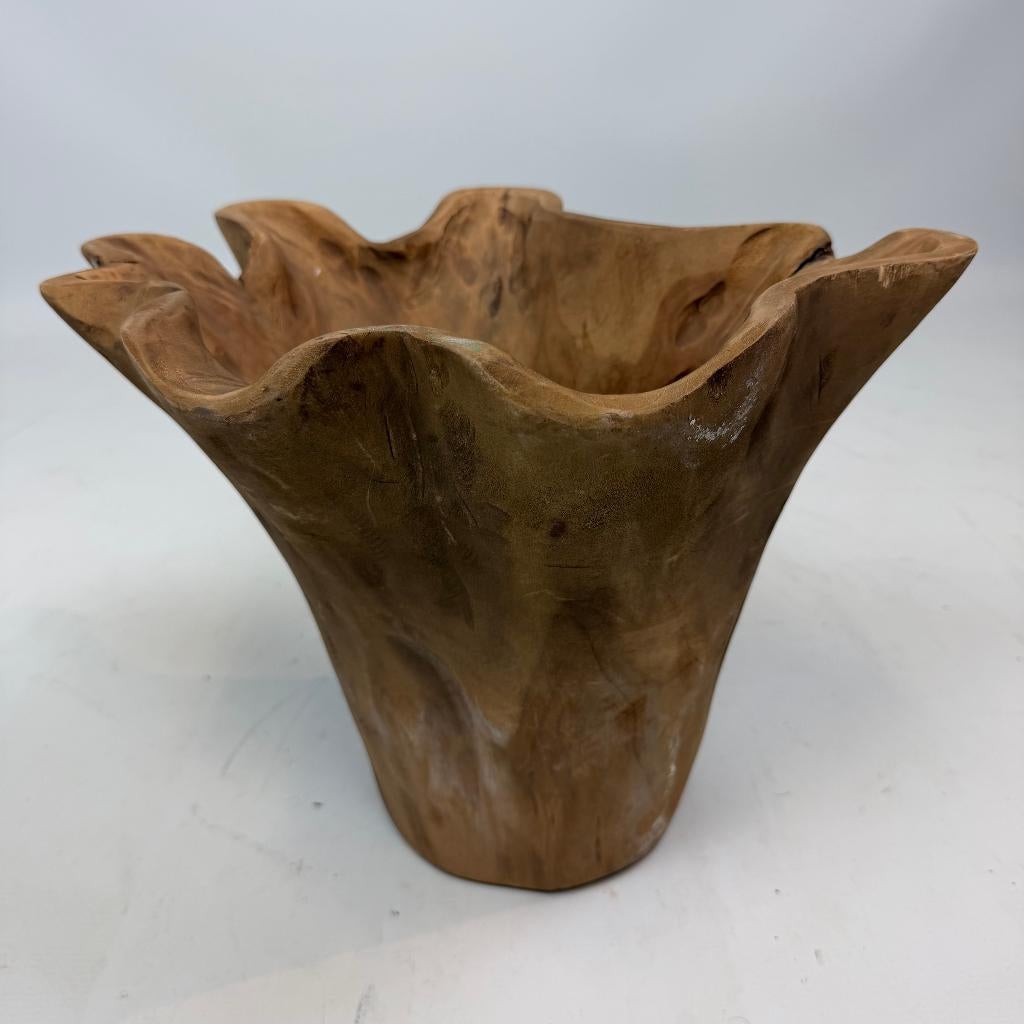 Pot de fleurs en teck, Jardin & Terrasse, Pots de fleurs, Utilisé, Autres matériaux, Intérieur, Balcon, Jardin, Moins de 40 cm