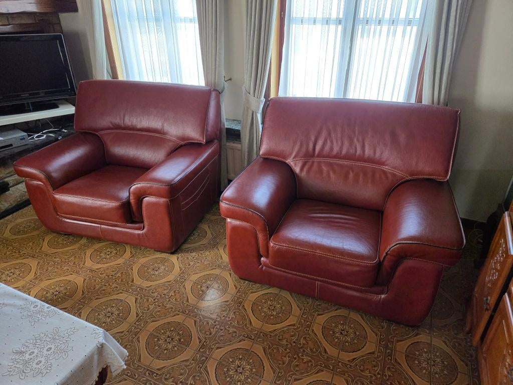 Salon, Enlèvement, Utilisé, Cuir