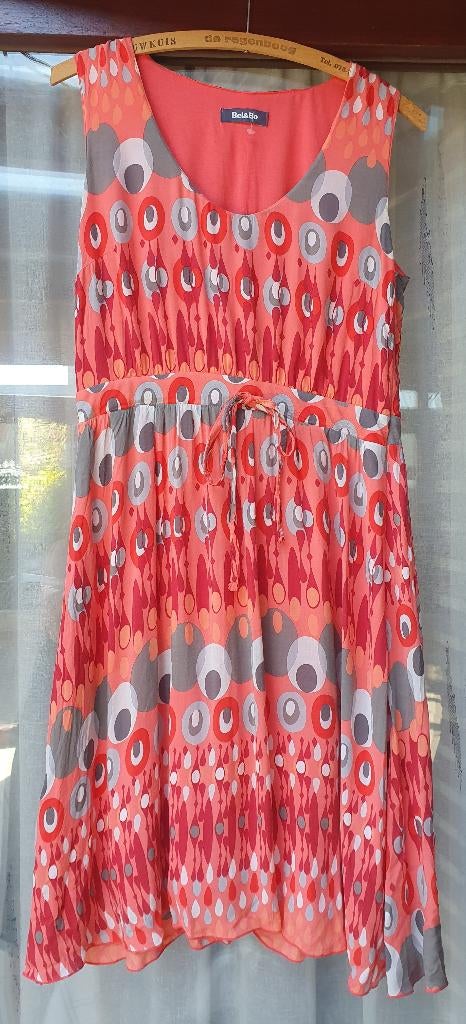 Zomerse jurk van Bel & Bo maat 38, Kleding | Dames, Jurken, Maat 38/40 (M), Bel & Bo, Oranje, Ophalen of Verzenden