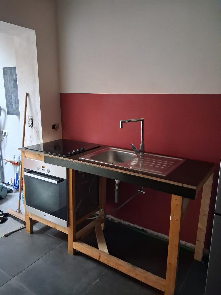 keuken meubel met toestellen, Maison & Meubles, Cuisine | Cuisines complètes, Bois, Utilisé, Cuisine à paroi simple, Vert