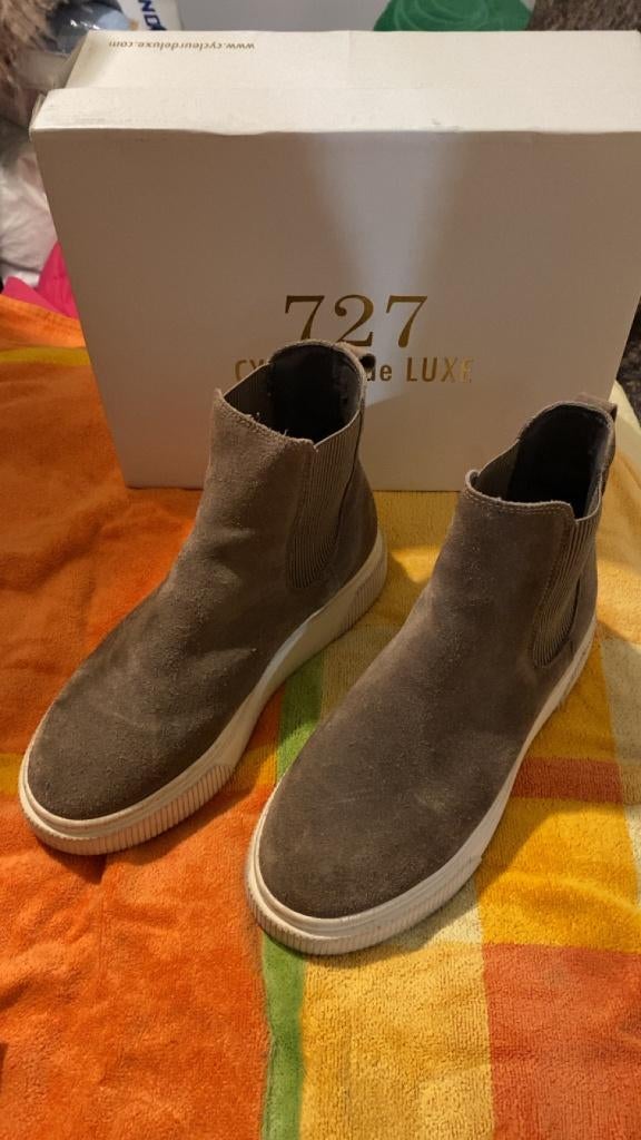 Bottines 727 Cycleur de Luxe maat 38 kleur taupe, Enlèvement ou Envoi, Autres couleurs, Boots et Botinnes, Porté