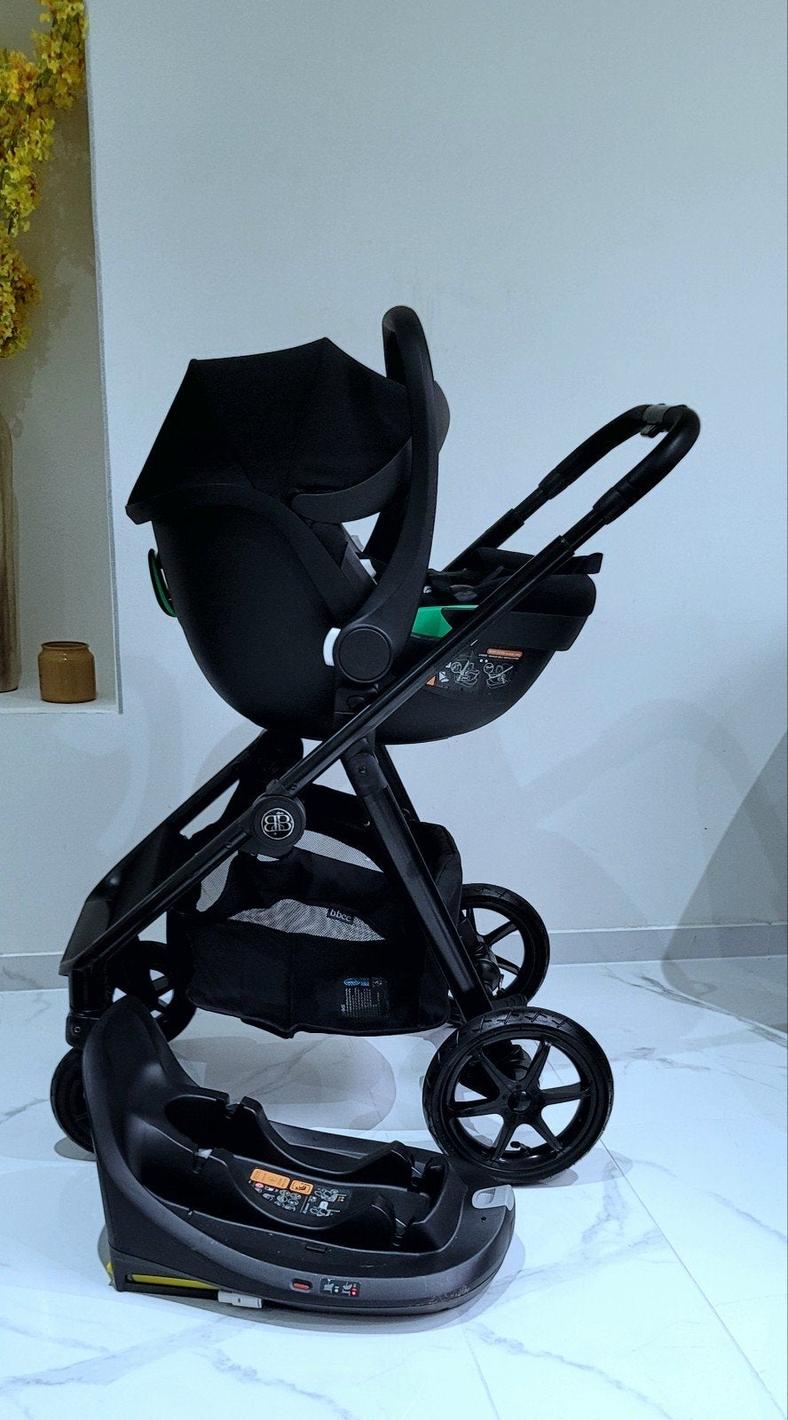 kinderwagen vaste prijes 450 euro, Ophalen, Kinderwagen, Verstelbare duwstang