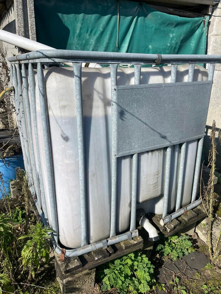 Regenton 1000l, Ophalen, Gebruikt