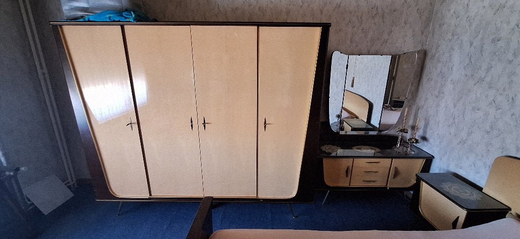 Prachtige vintage slaapkamer, Maison & Meubles, Chambre à coucher | Chambres à coucher complètes, Enlèvement, Comme neuf