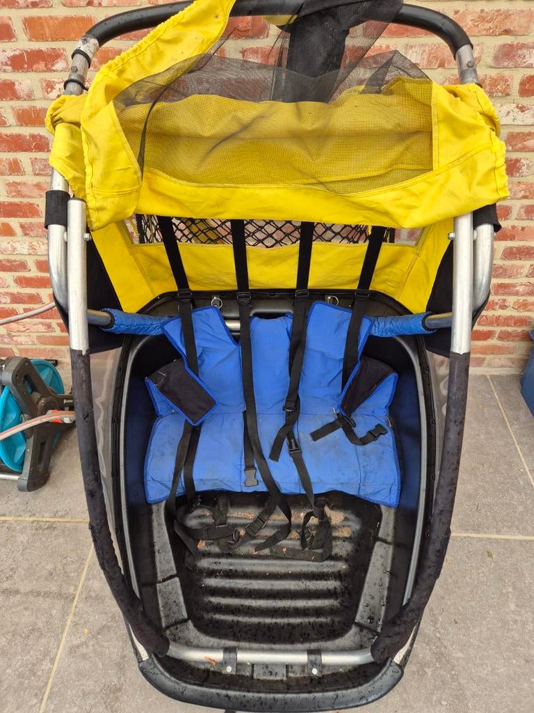 Fietskar Kidcar met extra wiel, ook als 'wandelwagen', Vélos & Vélomoteurs, Accessoires vélo | Remorques, Enlèvement