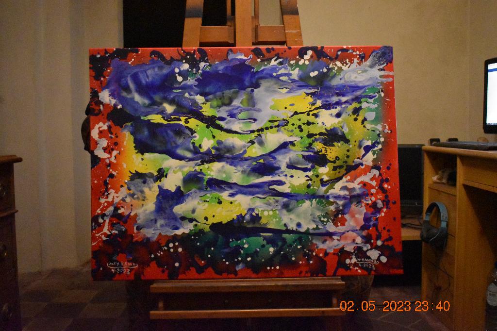Peinture Abstrait Serie No ( 19 ) , par joky kamo, Enlèvement, Abstrait