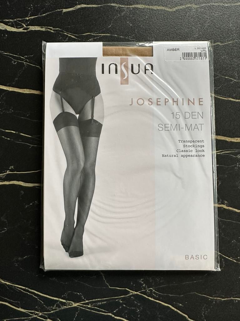 Insua Josephine Amber jarretelkousen 15 DEN L/XL, Kleding | Dames, Ophalen of Verzenden, Nieuw