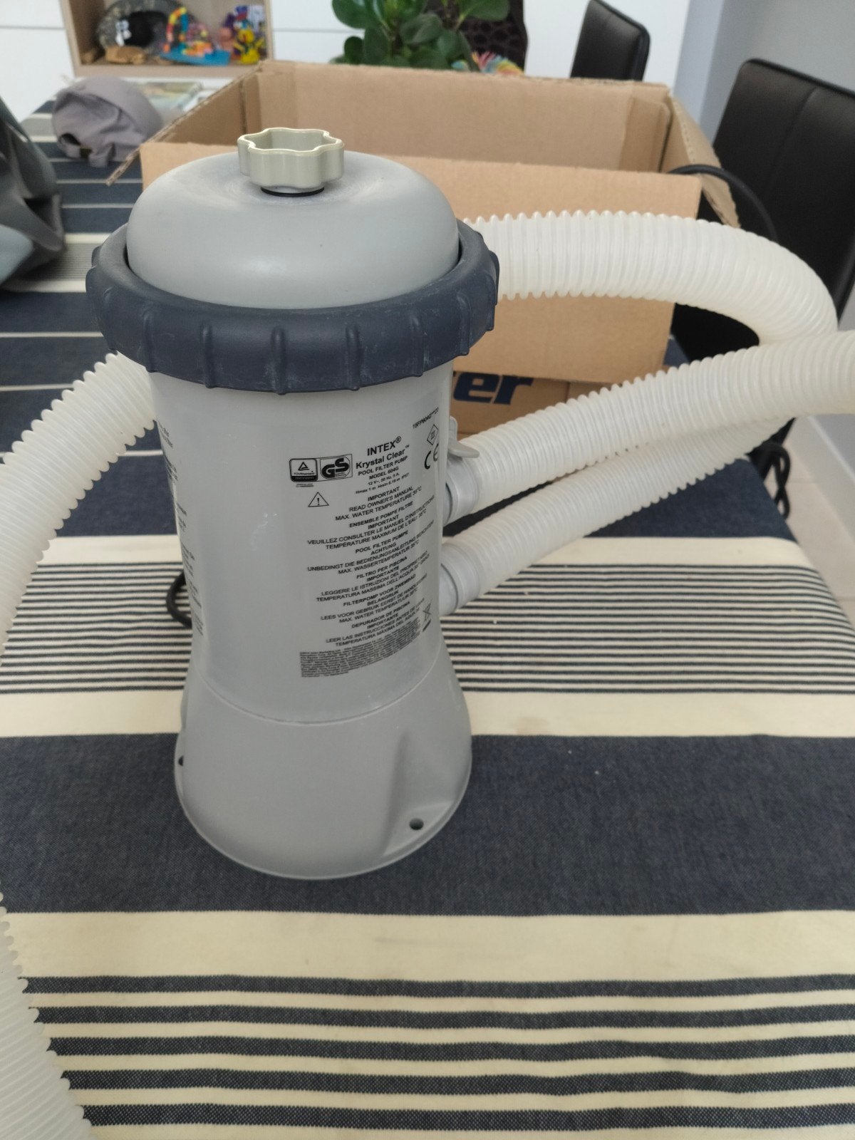 Intex zwembadpomp, Enlèvement, Filtre