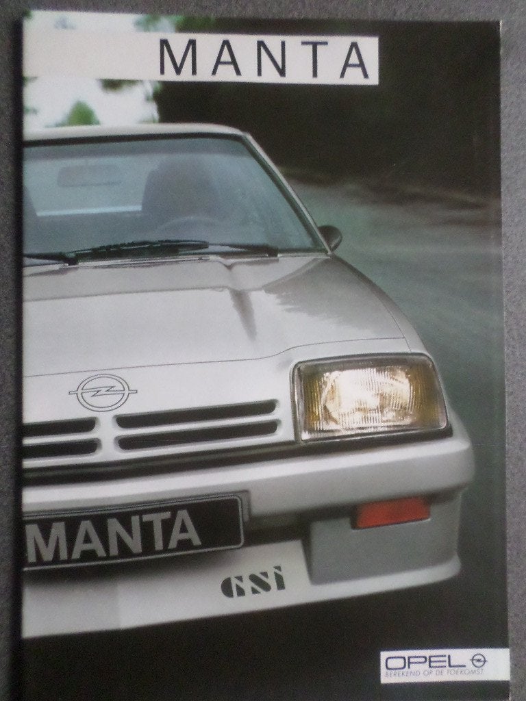 Brochure sur le lifting des Opel Manta, GT et GSI, Enlèvement ou Envoi, Opel