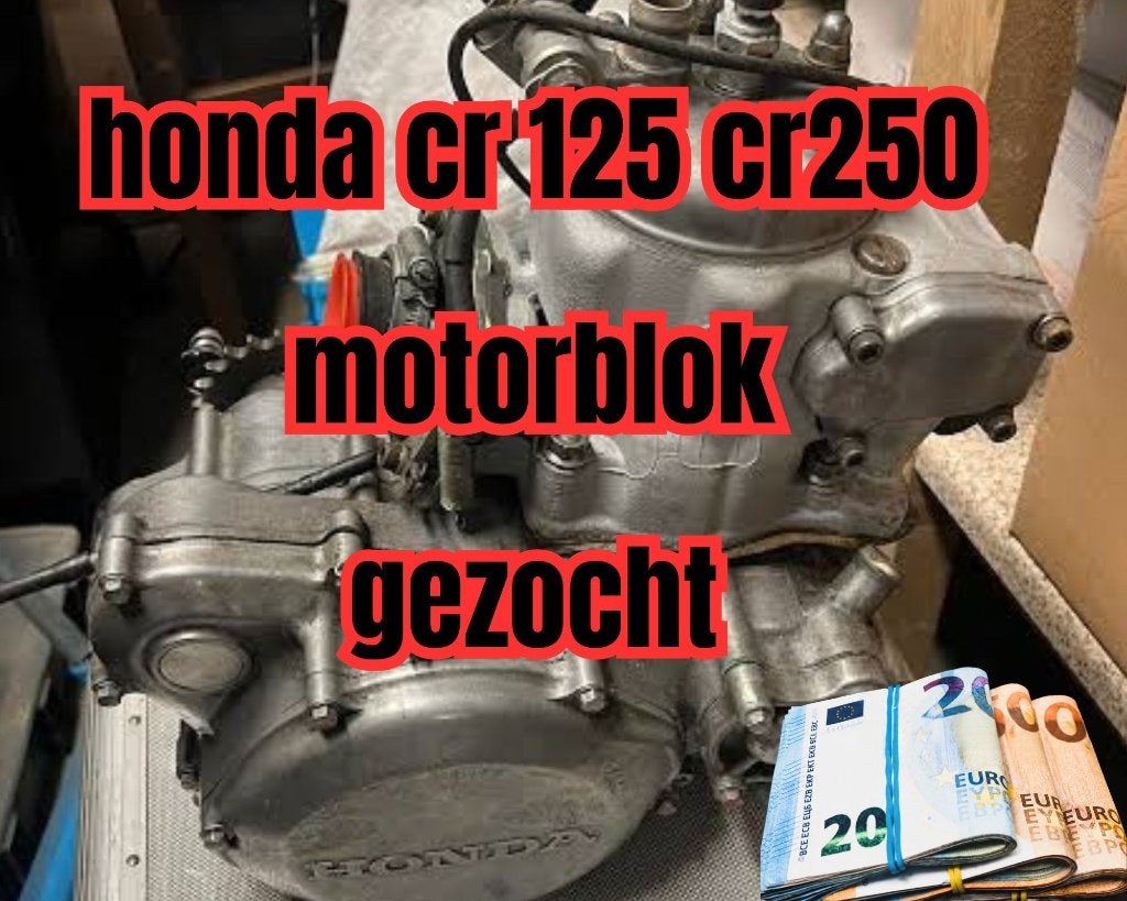 honda cr 500 - cr250 - cr 125 MOTORBLOK te koop gevraagd, Motos, Enlèvement, Utilisé