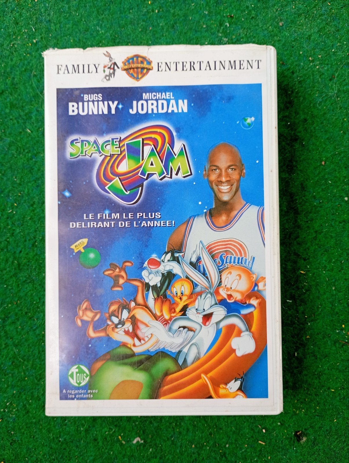 VHS film Space Jam, CD & DVD, Enlèvement ou Envoi, Dessin animé, Français, Utilisé