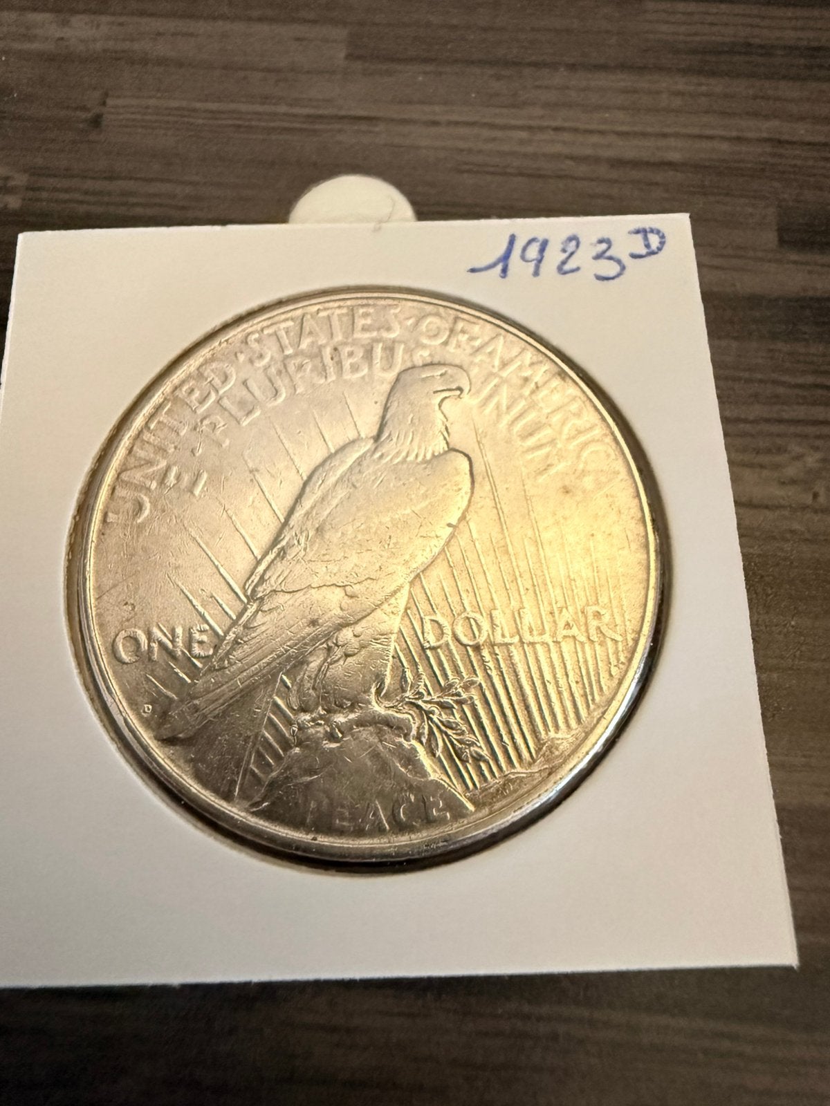 Peace dollar 1923 D, Postzegels en Munten, Verzenden, Noord-Amerika, Losse munt, Zilver