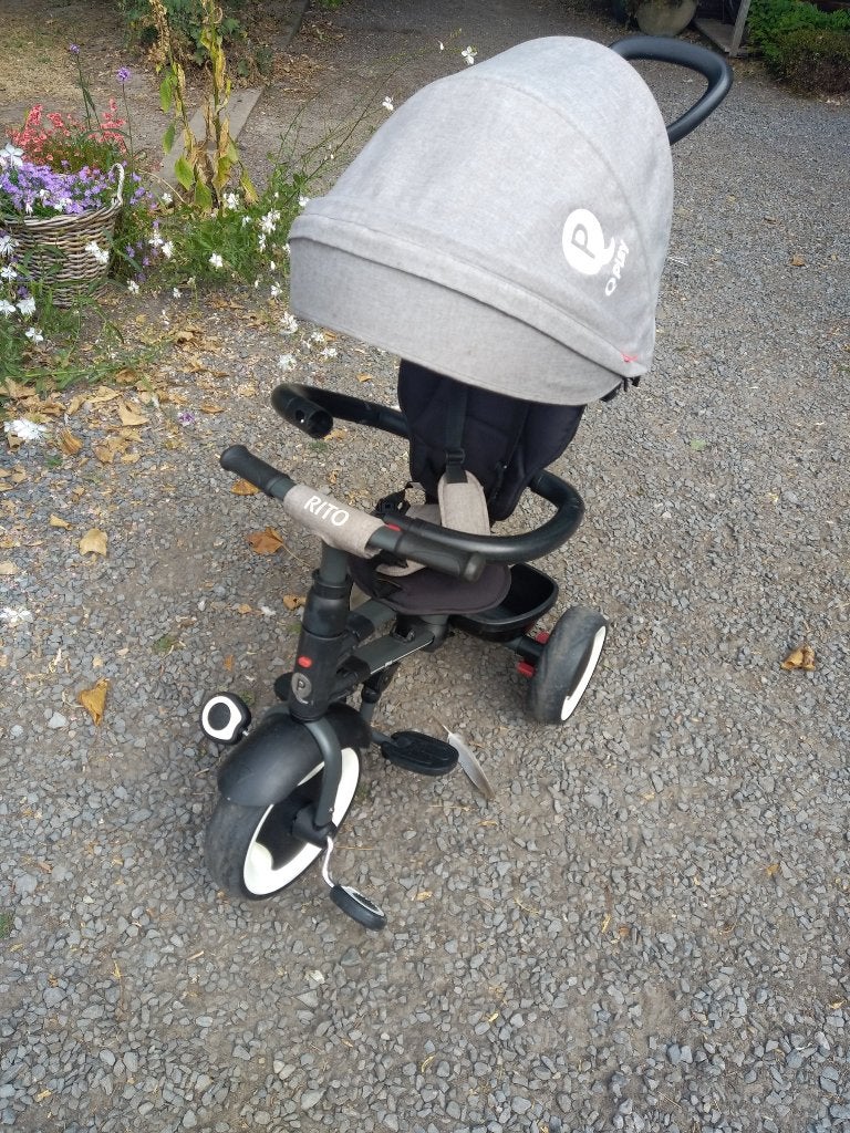 Qplay Rito deluxe driewieler, Enlèvement, Utilisé, Qplay rito, Tige de poussée