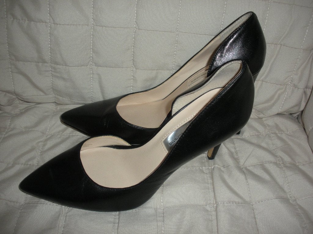 Paire de chaussures à hauts talons en cuir noir., Vêtements | Femmes, Chaussures, Chaussures à haut talons, Comme neuf, Enlèvement