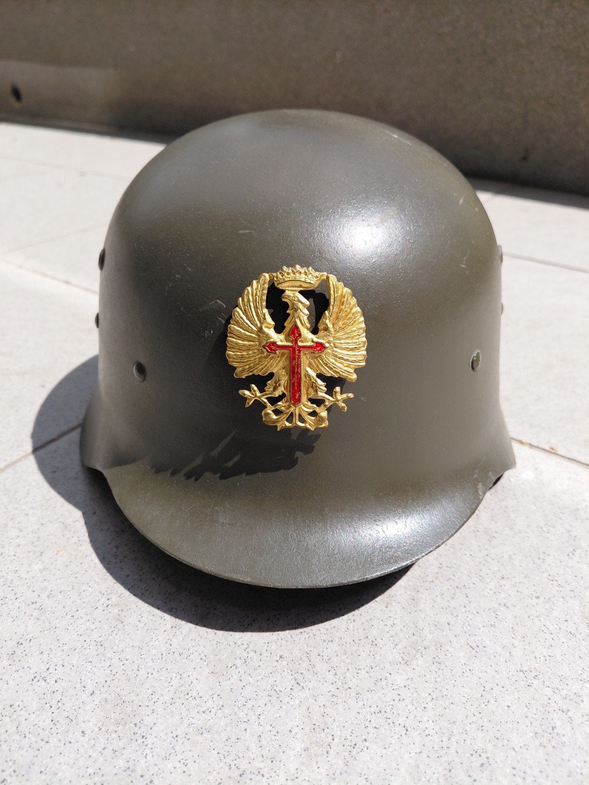 Spaanse Z42 helm WO2., Collections, Objets militaires | Seconde Guerre mondiale, Enlèvement ou Envoi