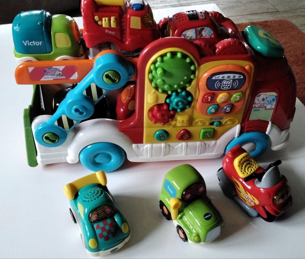 Vtech brandweerwagen en auto's, Ophalen