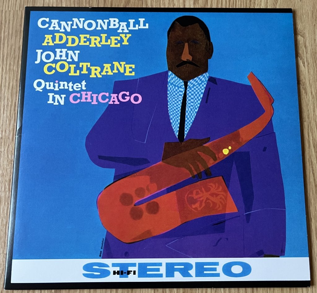LP Cannonball Adderly / John Coltrane Quintet In Chicago, CD & DVD, Vinyles | Jazz & Blues, LP, Comme neuf, Jazz, Réédition