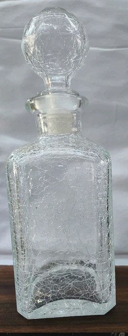carafe en cristal craquelé translucide 0,850 Litre neuve, Enlèvement