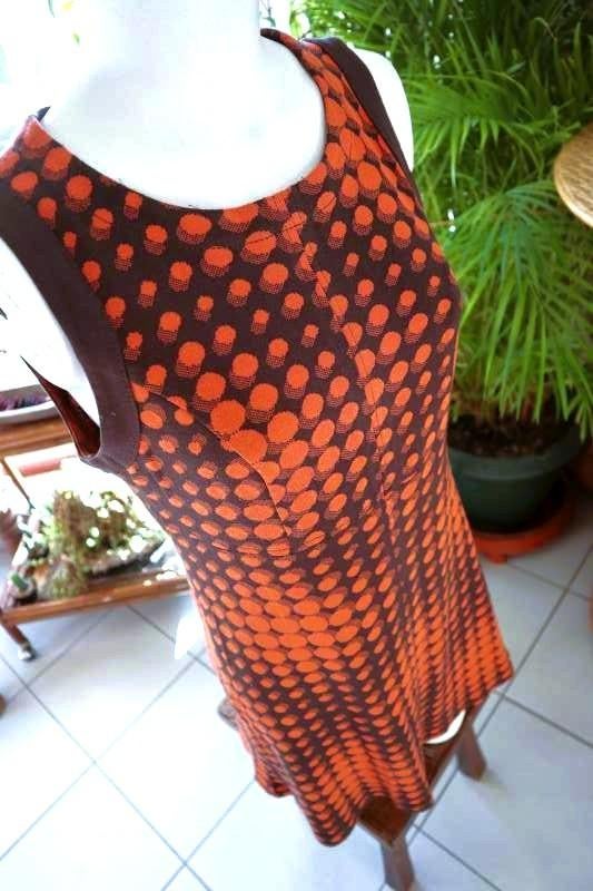 artistiek vintage dressing jurk, Vintage Dressing, Oranje, Ophalen of Verzenden, Maat 36 (S)