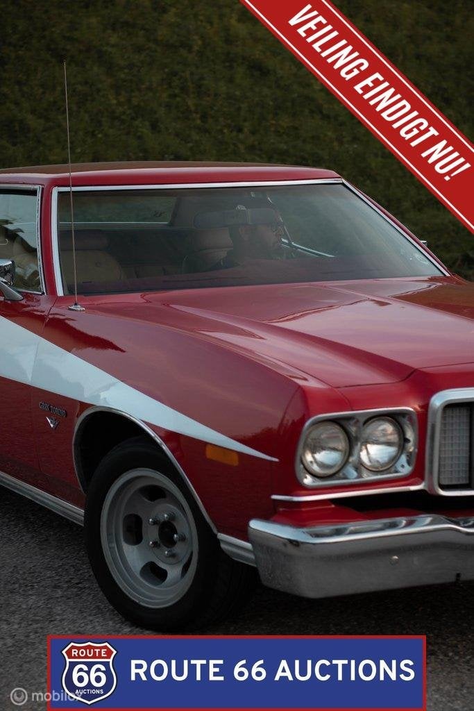 Ford Gran Torino | 1974 | Route 66 Auctions, Auto's, Zwart, Bedrijf, Handgeschakeld, Overige carrosserie