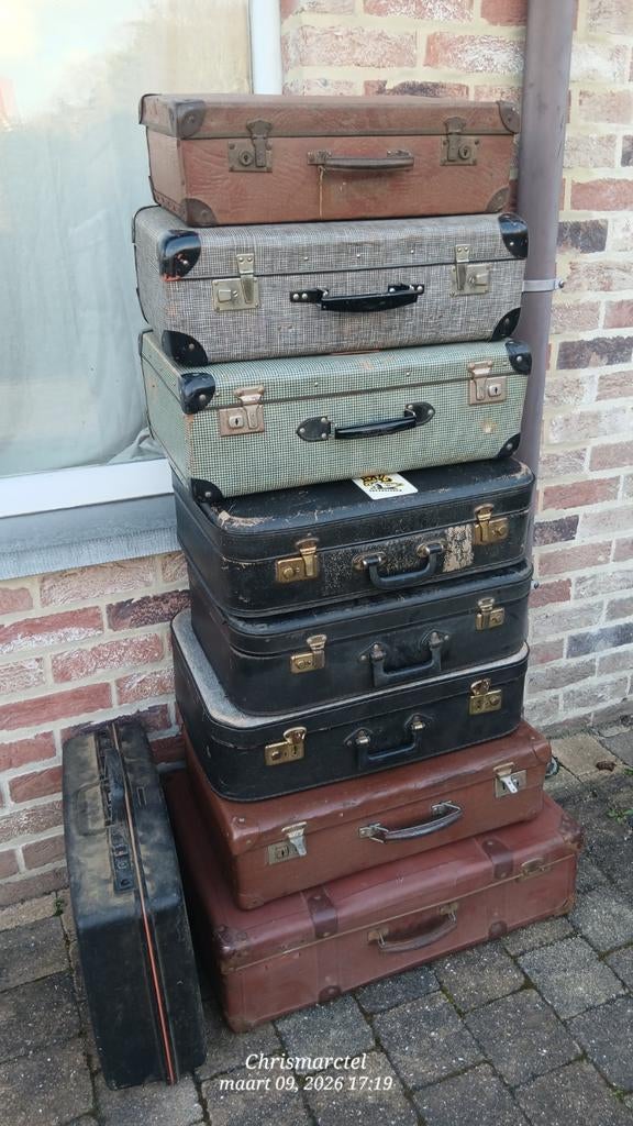 Retro valiezen, Handtassen en Accessoires, Koffers, Ophalen
