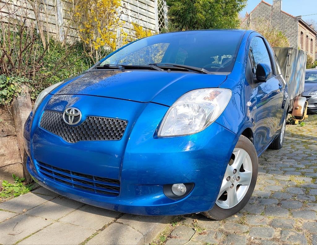 Toyota Yaris 1.4 D4D, Auto's, Voorwielaandrijving, Stof, 4 cilinders, Blauw