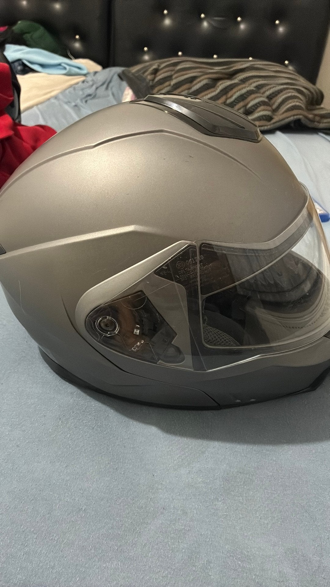 Helm L, Fietsen en Brommers, Brommerhelmen, Ophalen, Gebruikt