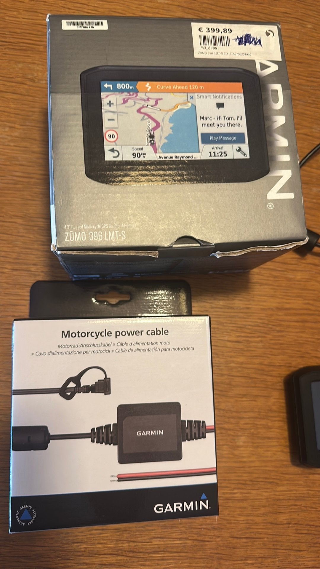Zumo Garmin 396 LMT-S, Motoren, Ophalen of Verzenden, Zo goed als nieuw
