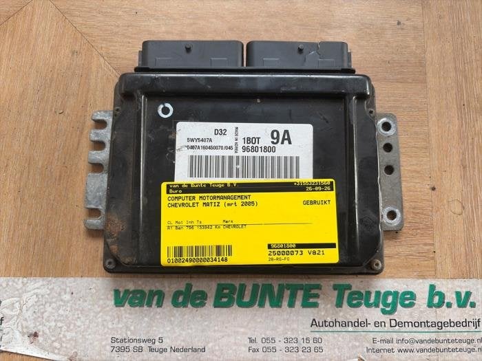 Ordinateur gestion moteur d'un Chevrolet Matiz, Autos : Pièces & Accessoires, -, 3 mois de garantie, Utilisé, -