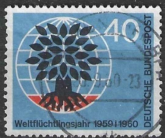 Duitsland Bundespost 1960 - Yvert 200 - Vluchtelingen (ST), Verzenden, Gestempeld