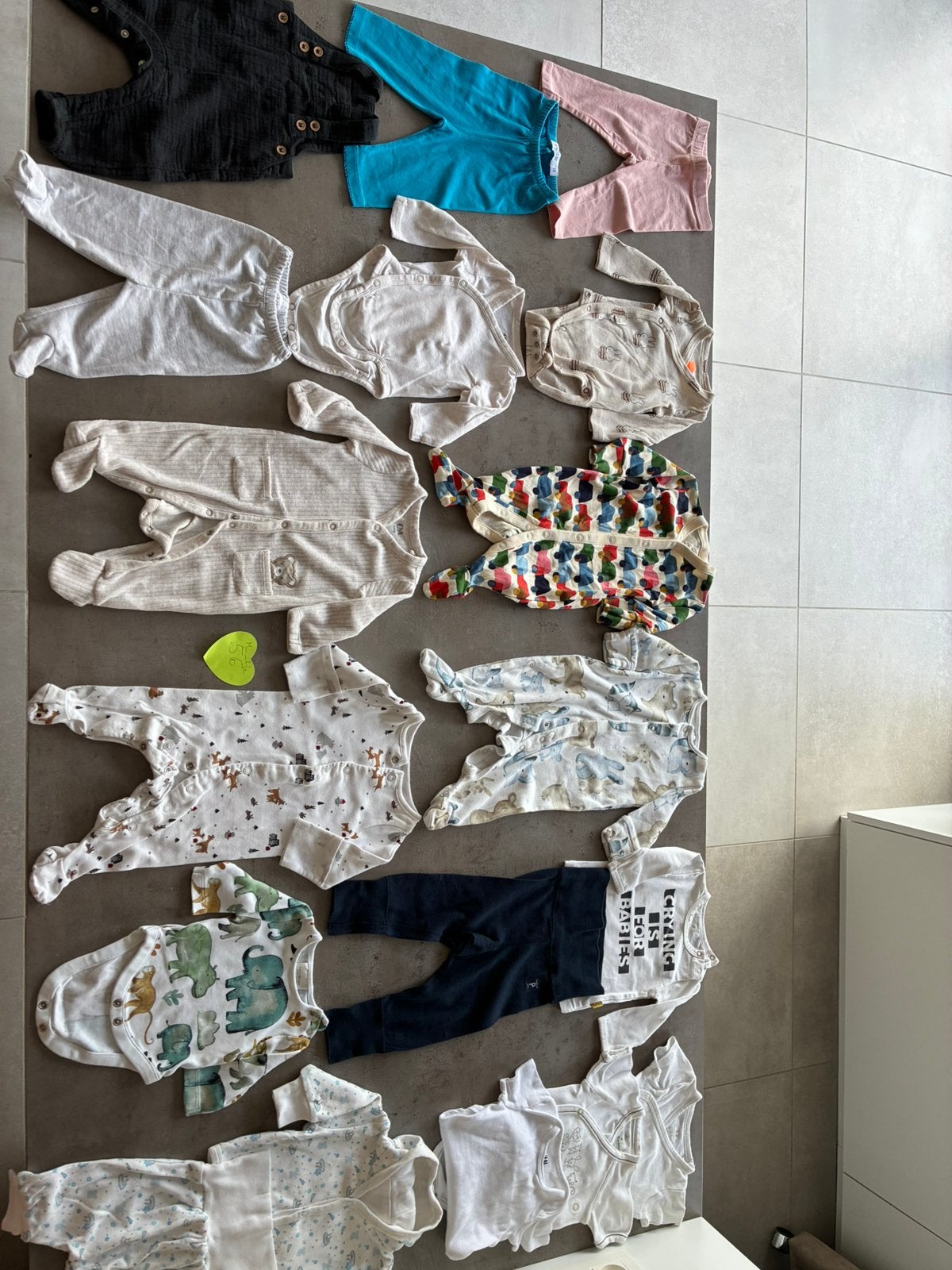 Bundel baby kleding maatje 56 : 15€, Enlèvement, Utilisé, Taille 56
