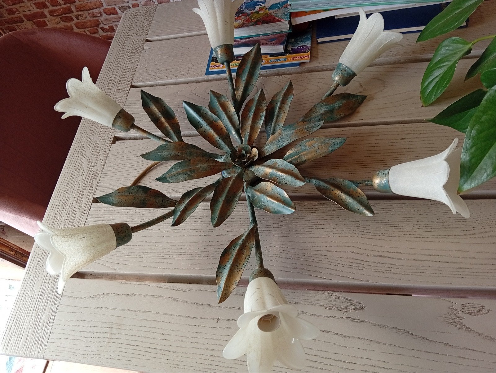 vintage Florentijnse lamp, Huis en Inrichting, Lampen | Kroonluchters, Ophalen