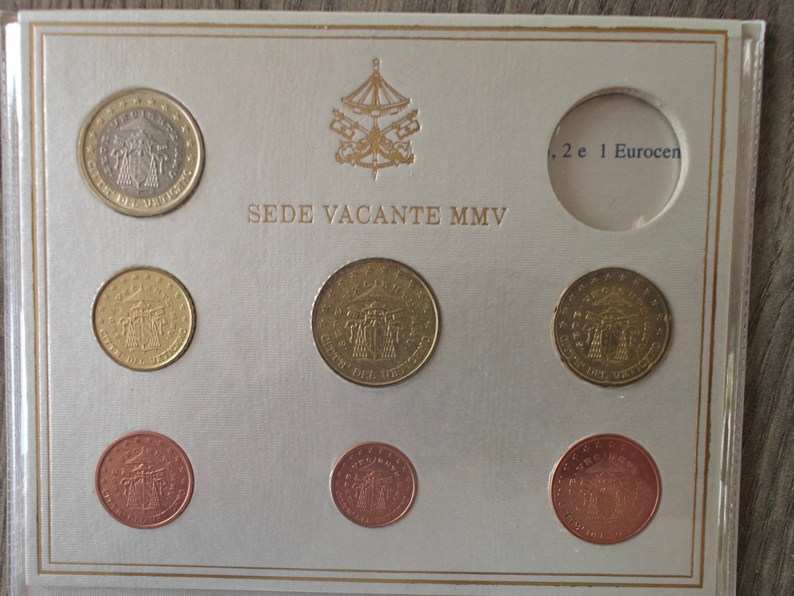 Vaticaan 2005 sede vacante, Ophalen of Verzenden, 1 cent