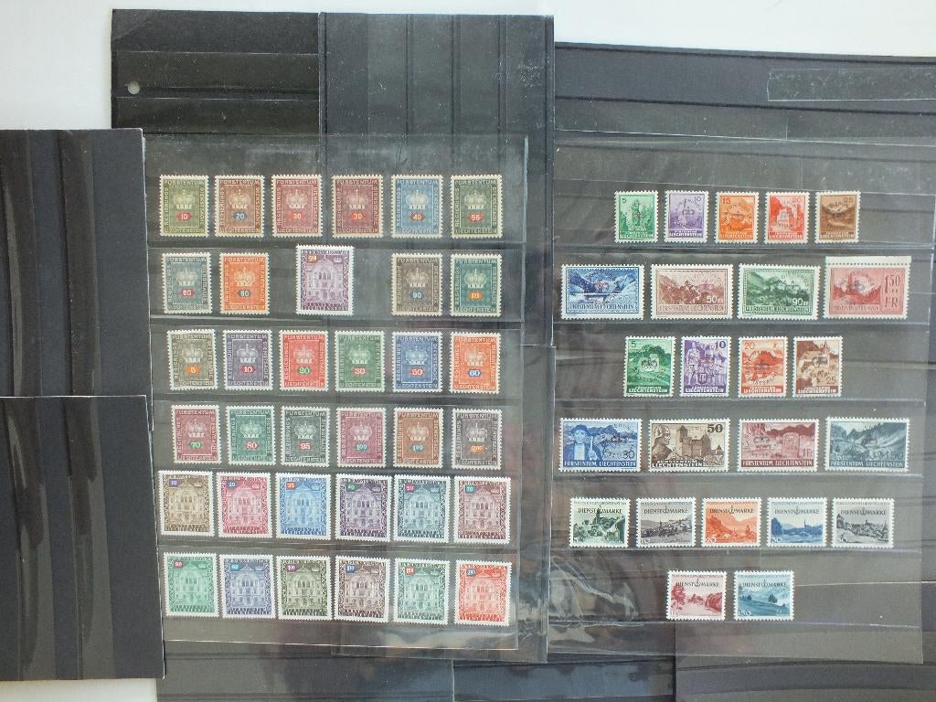 Liechtenstein 1934/1989 postfris** - dienstzegels., Verzenden, Overige landen, Postfris