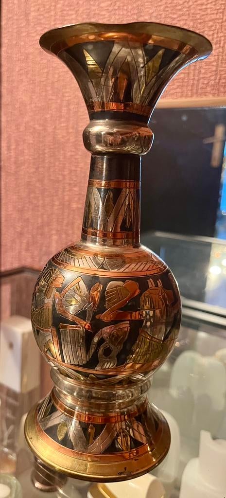 Egyptische koperen vaas, Antiek en Kunst, Ophalen of Verzenden