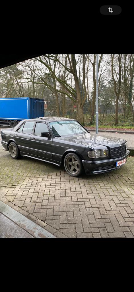 Mercedes 500se Amg w126 restauratie, Auto's, Automaat, Zwart, Leder, 5 deurs