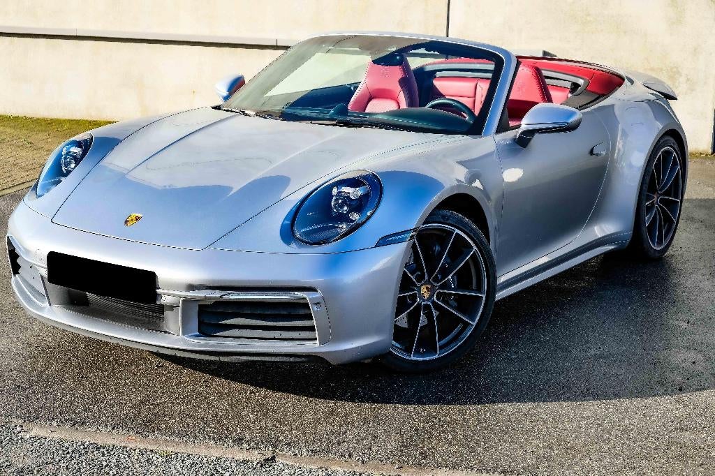 Porsche 911 Carrera 4 Cabriolet Sport Design 992, Auto's, Automaat, 4 zetels, Euro 6, Leder