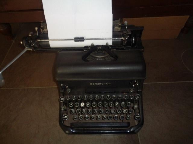 Remington typmachine, Ophalen, Gebruikt