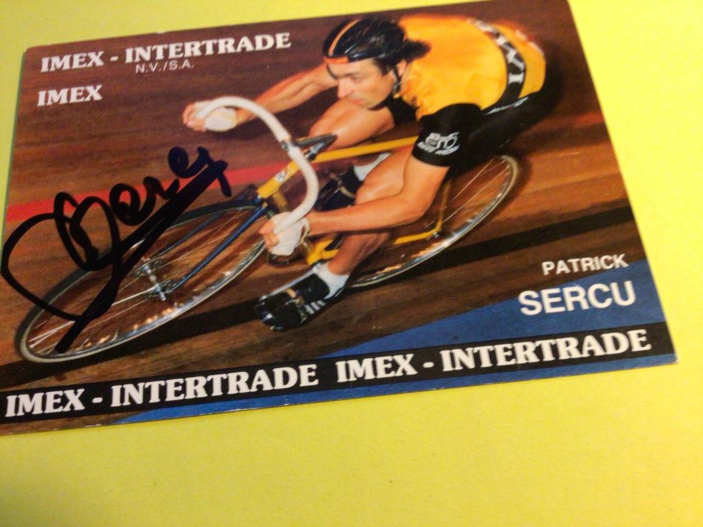 wielerkaart 1982 team imex  patrick sercu signe, Verzenden, Zo goed als nieuw